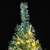 vidaXL Artificial Christmas Tree 300 LEDs & Flocked Snow 210 cm