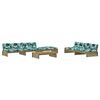 vidaXL 6 Piece Garden Lounge Set with Cushions Impregnated Wood Pine