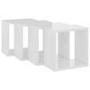 vidaXL Wall Cube Shelves 4 pcs High Gloss White 26x15x26 cm