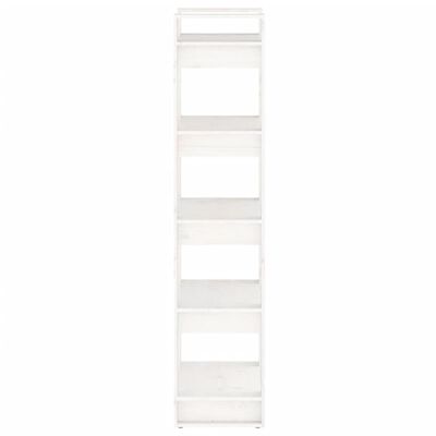 vidaXL Book Cabinet/Room Divider White 60x35x160 cm Solid Wood