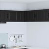 vidaXL Kitchen Cabinet with Door Black 57 x 57 x 40 cm Engineered Wood