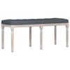 vidaXL Bench Dark Grey 110x40x49 cm Velvet