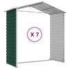 vidaXL Garden Shed Green 191x640x198 cm Galvanised Steel