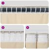 vidaXL Blackout Curtains 2 pcs Cream 140 x 225 cm Velvet
