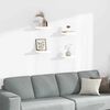 vidaXL Floating Wall Shelves 4 pcs High Gloss White 23x23.5x3.8 cm MDF