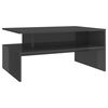 vidaXL Coffee Table | High gloss grey | Engineered Wood | 90x60x42.5 cm