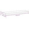 vidaXL Floating Wall Shelf White 80x23.5x3.8 cm MDF