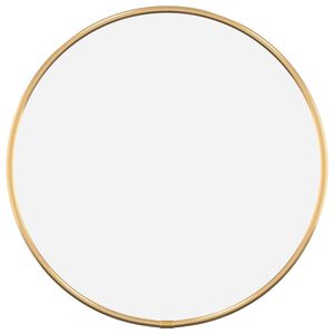 vidaXL Wall Mirror Gold &Oslash; 30 cm Round