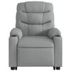 vidaXL Stand up Massage Recliner Chair Light Grey Fabric