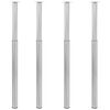 vidaXL Telescopic Table Legs 4 pcs Stainless Steel 710 mm-1100 mm
