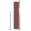 vidaXL Retractable Side Awning 120 x 300 cm Brown