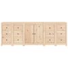 vidaXL Sideboard 230x35x80 cm Solid Wood Pine
