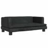vidaXL Dog Bed Black 80x45x30 cm Velvet