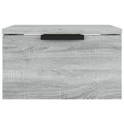 vidaXL Wall-mounted Bedside Cabinets 2 pcs Grey Sonoma 34x30x20 cm