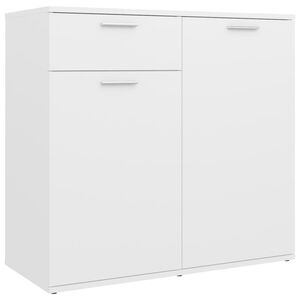 vidaXL Sideboard | White | Engineered wood | 80x36x75 cm | Sideboard