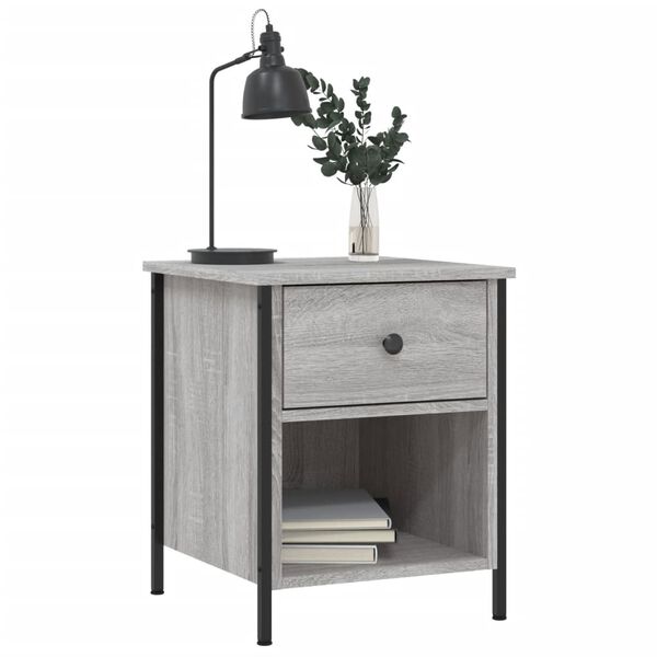 vidaXL Bedside Cabinets 2 pcs Grey Sonoma 40x42x50 cm Engineered Wood
