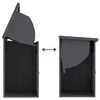 vidaXL Parcel Drop Box with Storage Anthracite 47.5 x 38 x 59 cm Steel