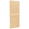 vidaXL Door NARVIK Natural 80 x 210 cm Solid Pine Wood