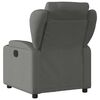 vidaXL Electric Massage Recliner Chair Dark Grey Fabric