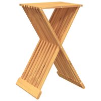 vidaXL Folding Stool 40x32.5x70 cm Solid Wood Teak