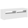 vidaXL TV Cabinet with LED Lights White 120x35x40 cm