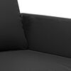 vidaXL 3-Seater Sofa Black 180 cm Faux Leather