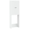 vidaXL Toilet Cabinet EDE White 66 x 25.5 x 190 cm Engineered Wood