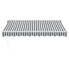 vidaXL Manual Retractable Awning Anthracite&White 300x250 cm