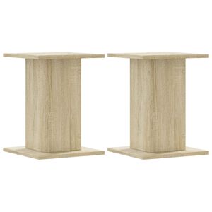 vidaXL Plant Stands 2 pcs Sonoma Oak 30x30x40 cm Engineered Wood