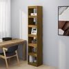 vidaXL Book Cabinet/Room Divider Honey Brown Solid Pinewood