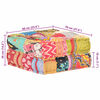 vidaXL Pouffe 60x70x36 cm Patchwork Fabric