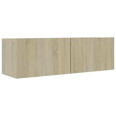 vidaXL TV Cabinets 4 pcs Sonoma Oak 100x30x30 cm Engineered Wood