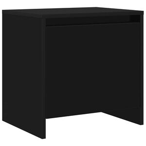 vidaXL Bedside Cabinet Black 45x34x44.5 cm Engineered Wood