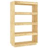 vidaXL Book Cabinet/Room Divider 80x35x135 cm Solid Pinewood