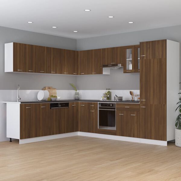 vidaXL Kitchen Cabinet Lyon Brown Oak 75.5x75.5x81.5 cm Engineered Wood
