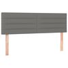 vidaXL Headboards Dark Grey 144x5x78/88 cm Fabric