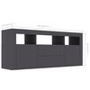 vidaXL TV Cabinet Grey 120x30x50 cm Engineered Wood