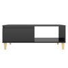 vidaXL Coffee Table High Gloss Black 90x60x35 cm Engineered Wood