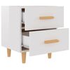 vidaXL Bed Cabinets 2 pcs High Gloss White 40x35x47.5 cm