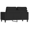 vidaXL 2-Seater Sofa Black 120 cm Velvet