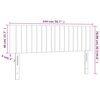 vidaXL Headboards Dark Grey 144x5x78/88 cm Fabric