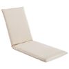 vidaXL Foldable Sunlounger Oxford Fabric Cream White