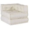 vidaXL Modular Sofa Unit Cream 70x70x54 Fabric