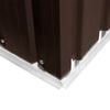 vidaXL Garden Storage Shed Brown 257x205x178 cm Steel