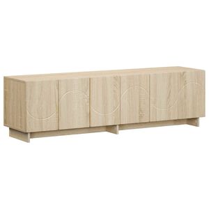 vidaXL TV Stand 140 x 34.5 x 40 cm Sonoma Oak Engineered Wood