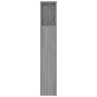 vidaXL Headboard Cabinet Grey Sonoma 180x18.5x104.5 cm
