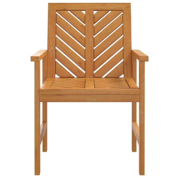 vidaXL Garden Dining Chairs 2 pcs Solid Wood Acacia