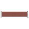 vidaXL Patio Retractable Side Awning 60x300 cm Brown
