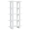 vidaXL Book Cabinet/Room Divider High Gloss White 80x30x160 cm