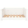 vidaXL Dog Bed White 65.5x50.5x28 cm Solid Pine Wood